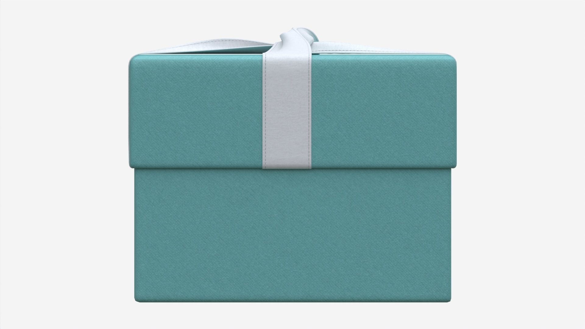 Jewelry Box with Ribbon 3D model_6