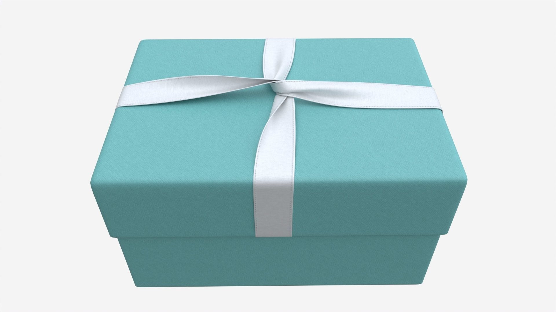 Jewelry Box with Ribbon 3D model_1