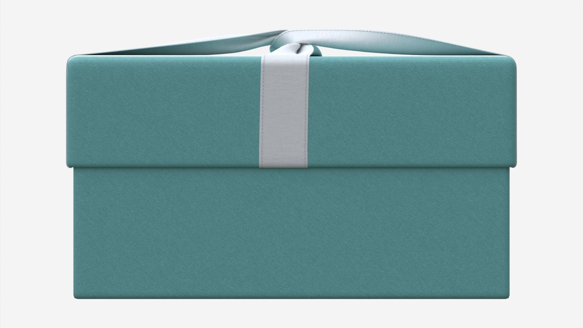 Jewelry Box with Ribbon 3D model_5