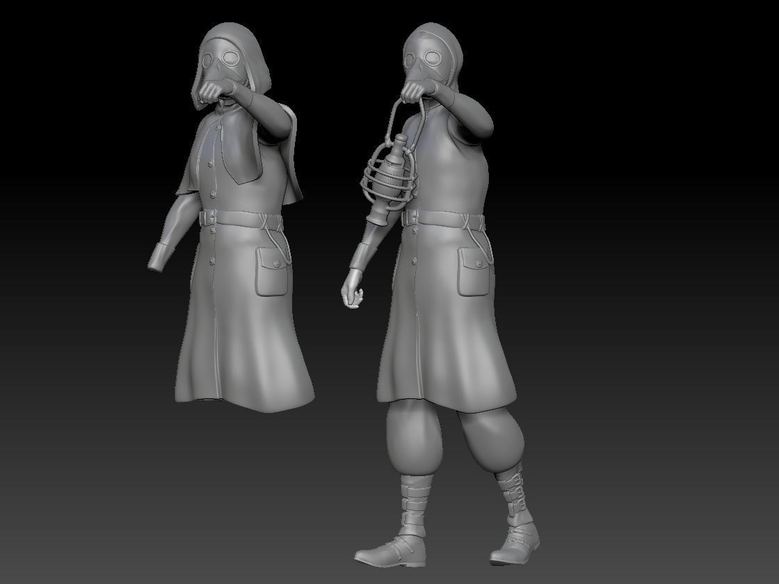 The Plague Doctor of Prague 3D print model_1