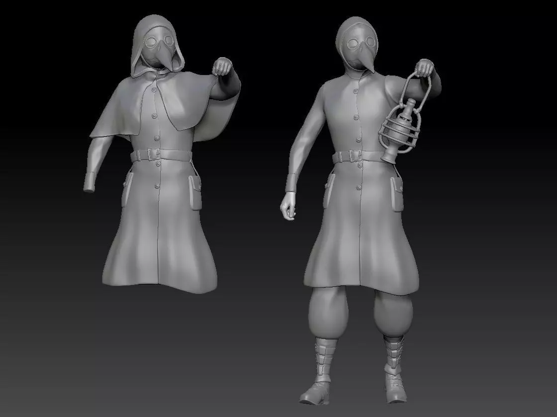 The Plague Doctor of Prague 3D print model_0