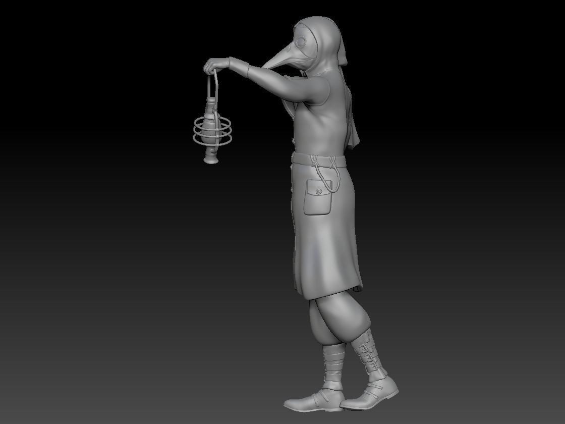 The Plague Doctor of Prague 3D print model_2