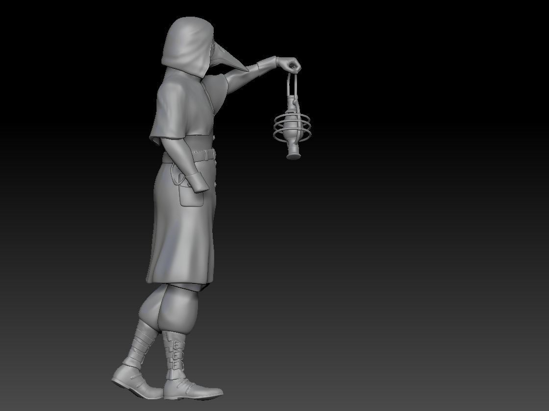 The Plague Doctor of Prague 3D print model_4