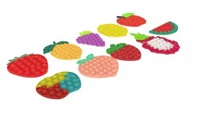 Fruits Pop It Fidget Toys Set