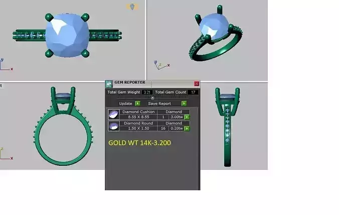 cushion cut engagement ring