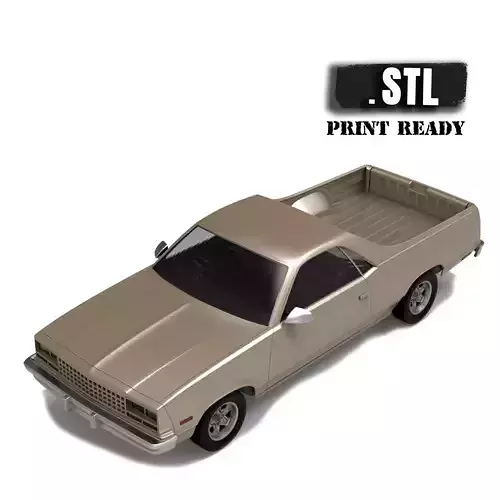 STL printable Chevy El Camino Fifth generation 3D print model