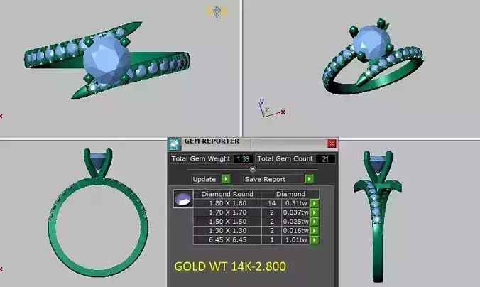 twist engagement ring