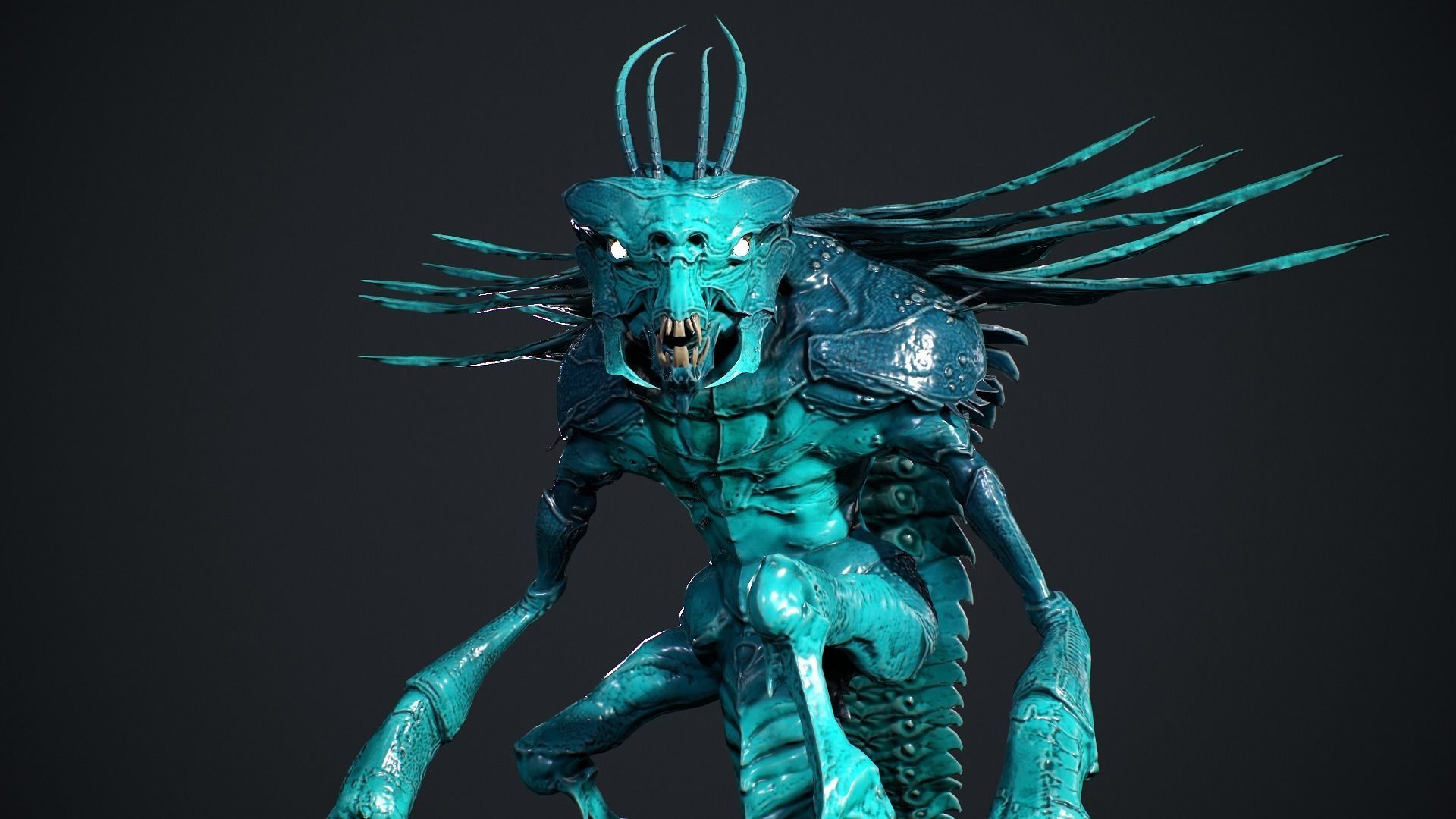 Bug Creature 2 Low-poly 3D model_21