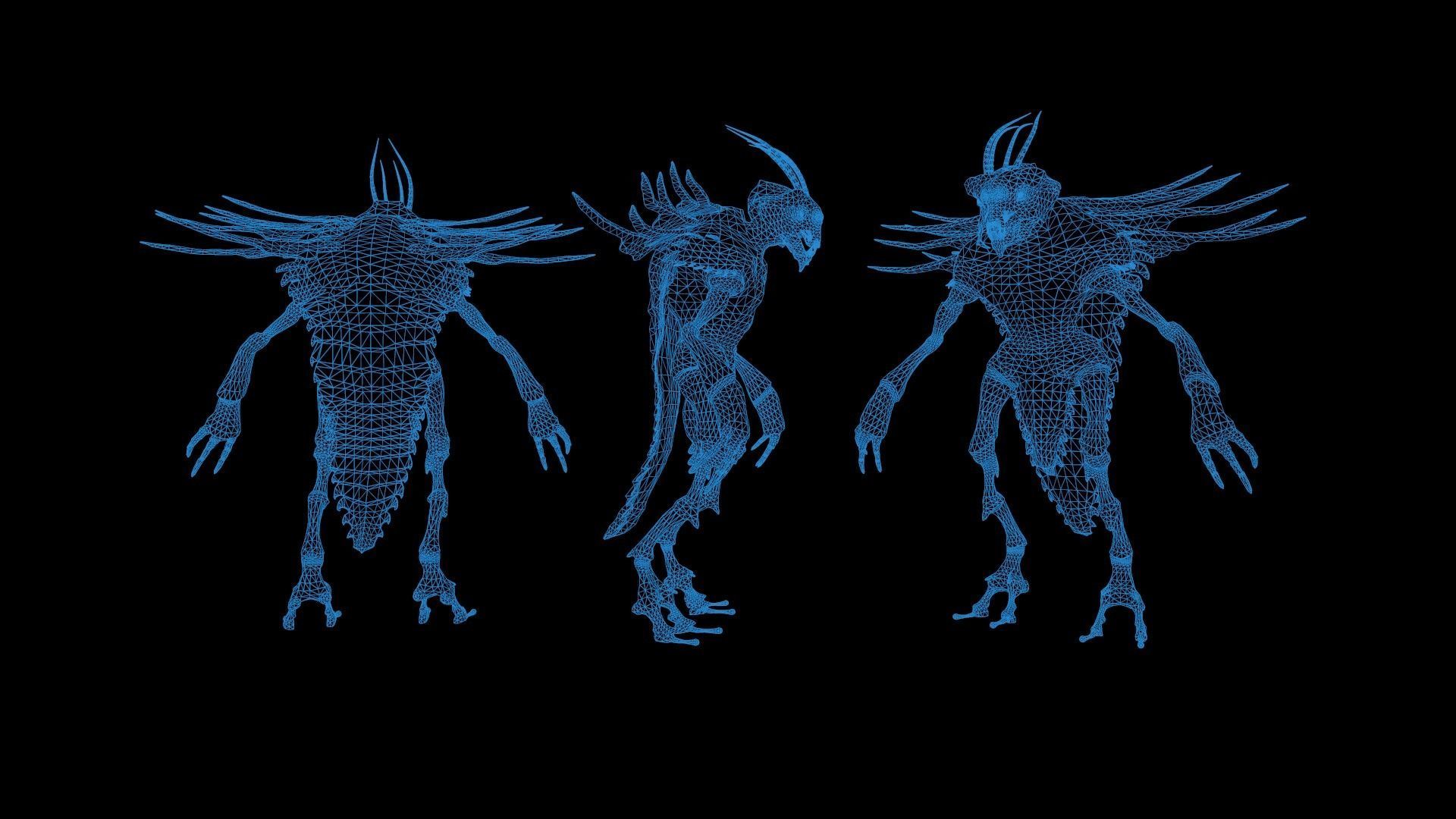 Bug Creature 2 Low-poly 3D model_10