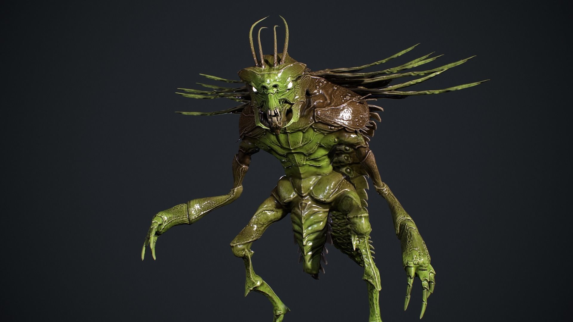 Bug Creature 2 Low-poly 3D model_17
