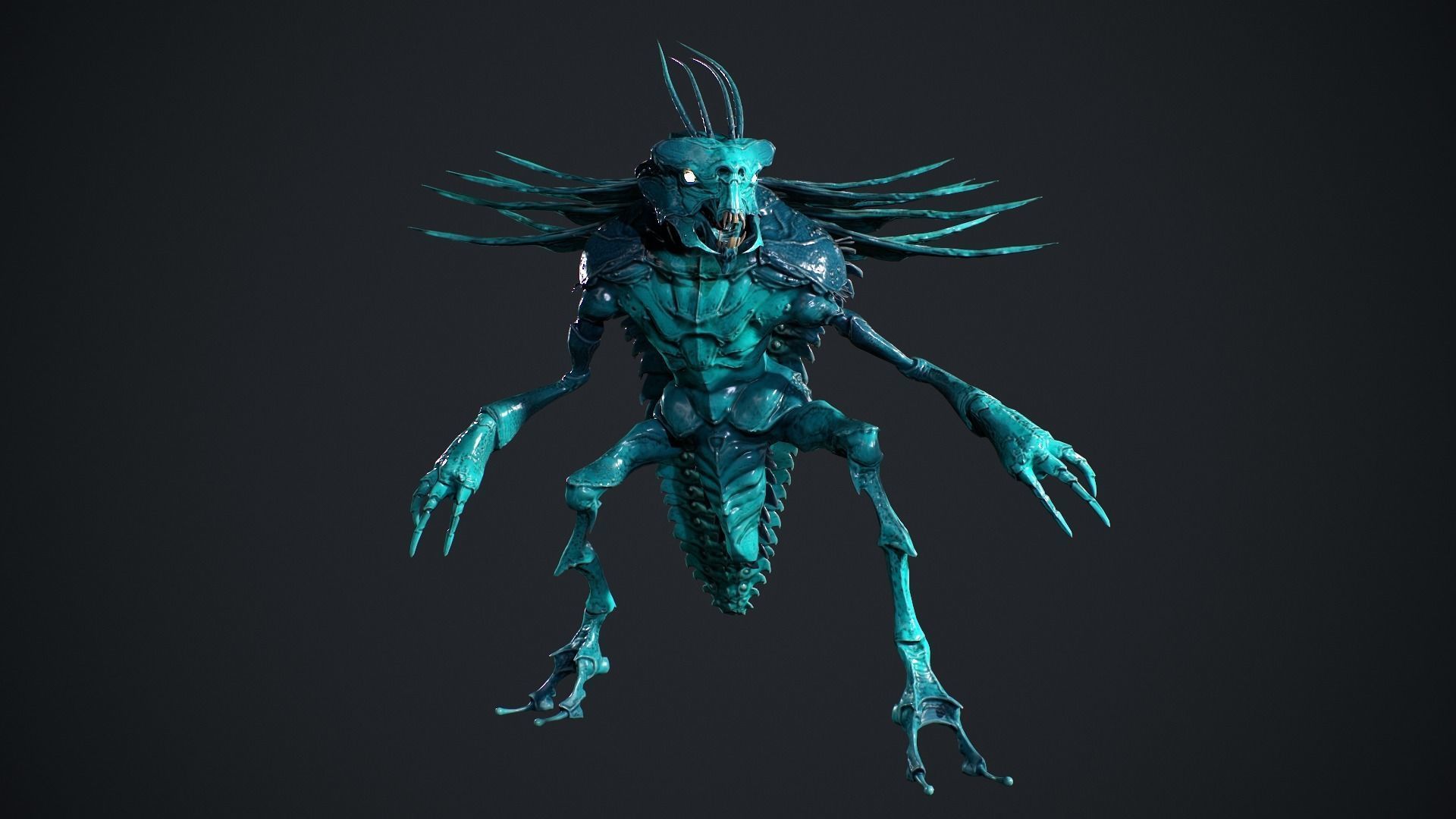 Bug Creature 2 Low-poly 3D model_19