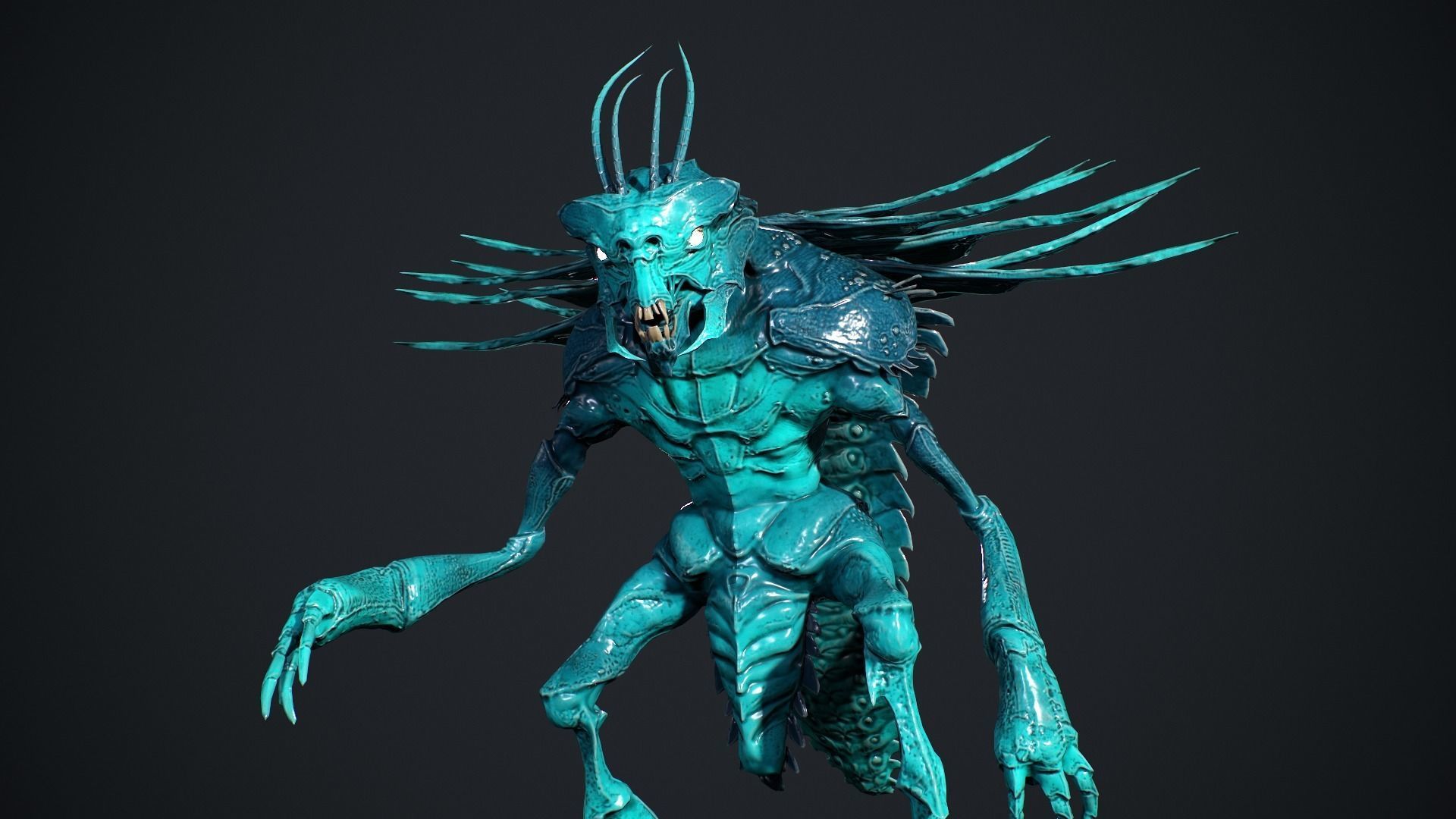 Bug Creature 2 Low-poly 3D model_22