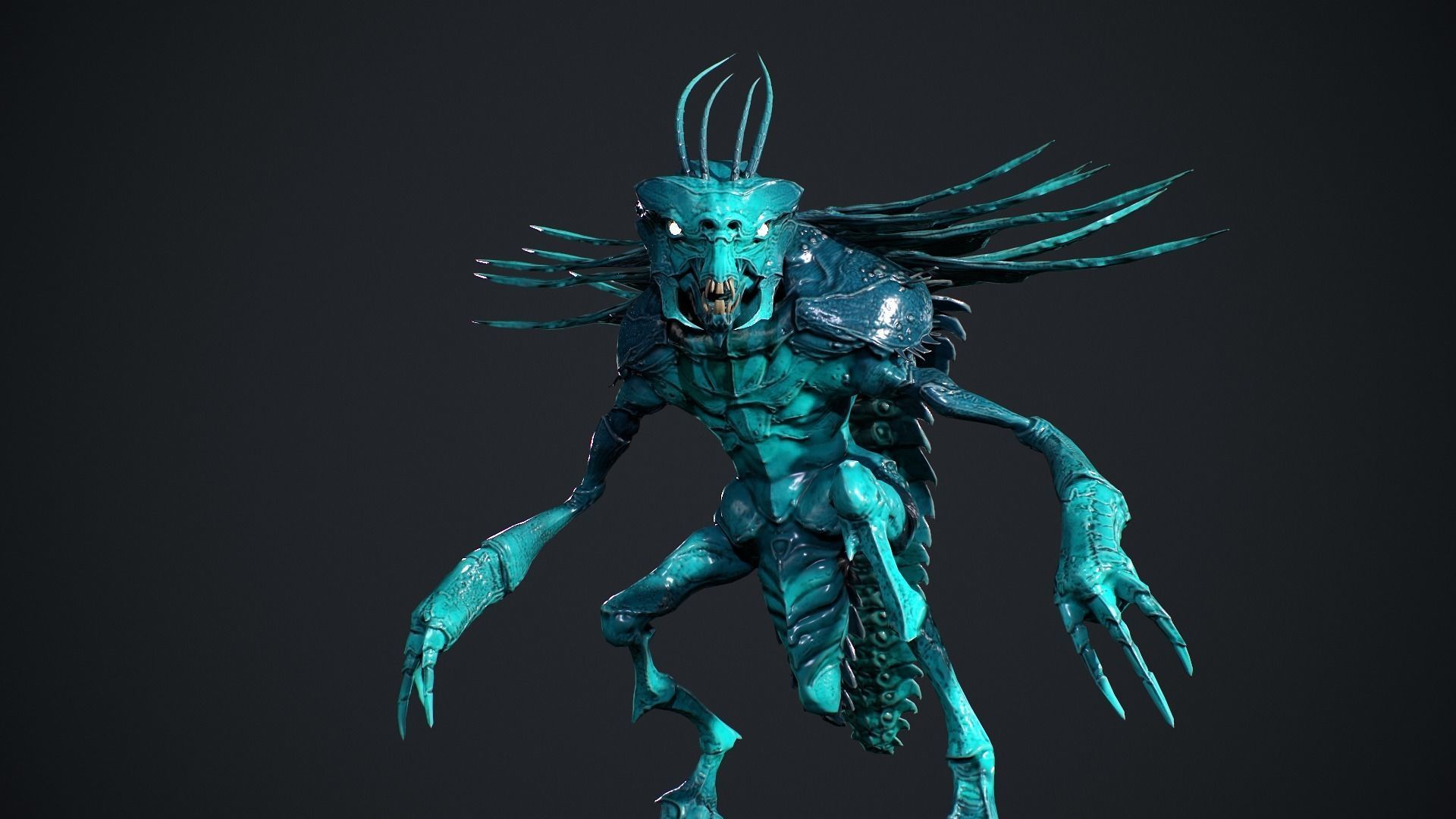 Bug Creature 2 Low-poly 3D model_20