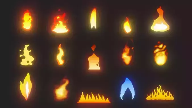 2d Fire Shader Tools Blender
