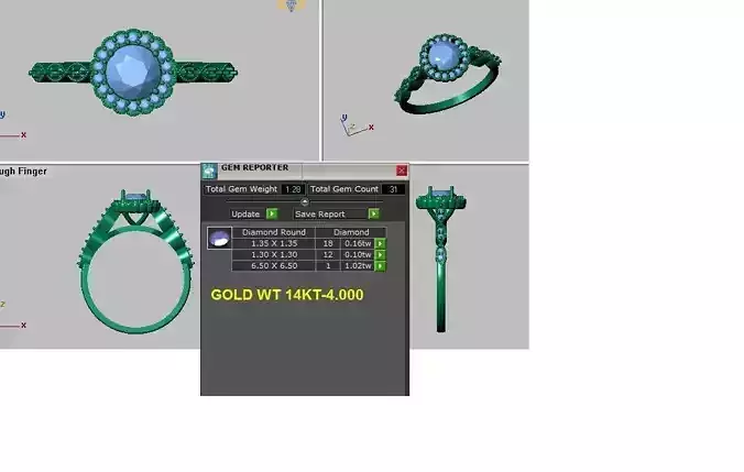 vintage halo engagement ring