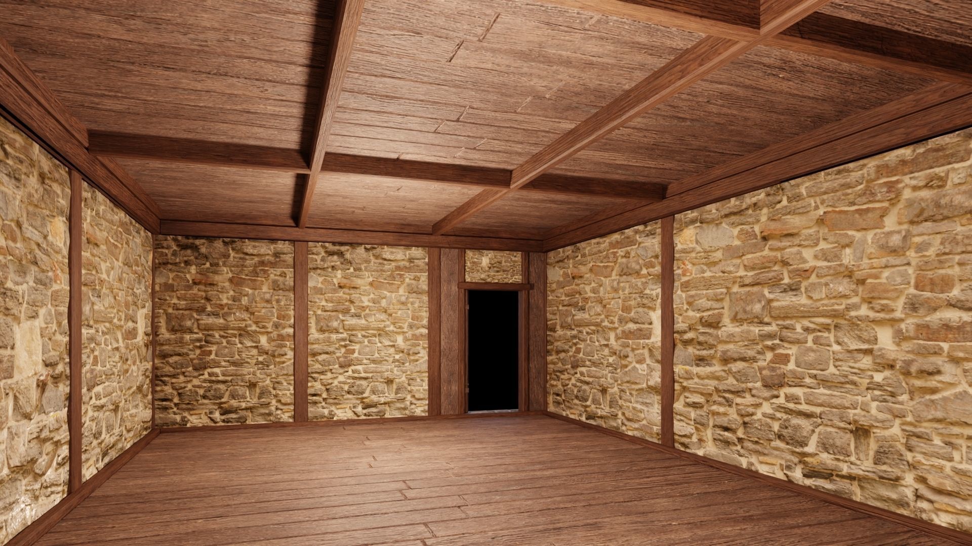 Medieval Houses Pack 01-02-03-04-05-06 - 4K Textures Game Ready Low-poly 3D model_61