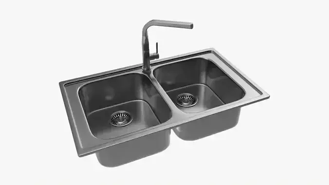 Kitchen Sink Faucet 05 stainless steel