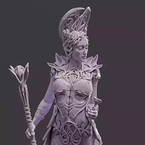 Lady of the Sacred Grove 3D Printing Miniature