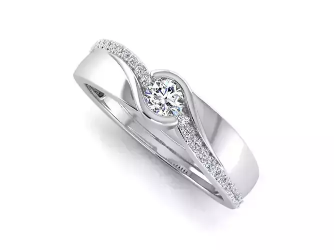 Diamond Jewelry Ring 3D print model