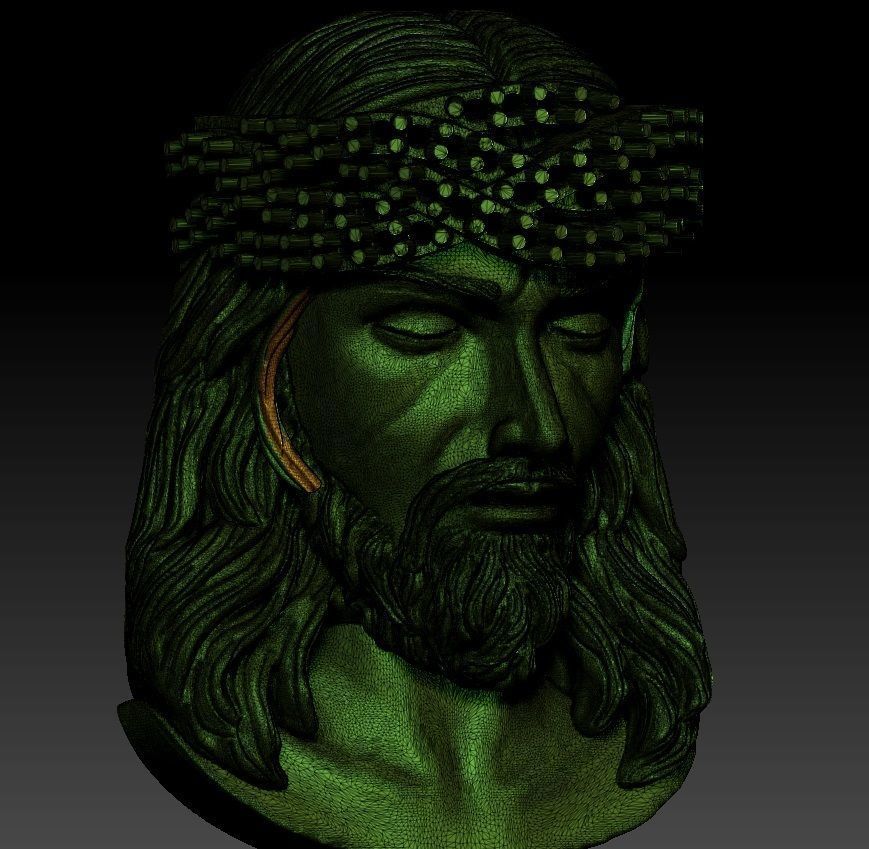 JESUS PENDENT DIAMOND 3D print model_4