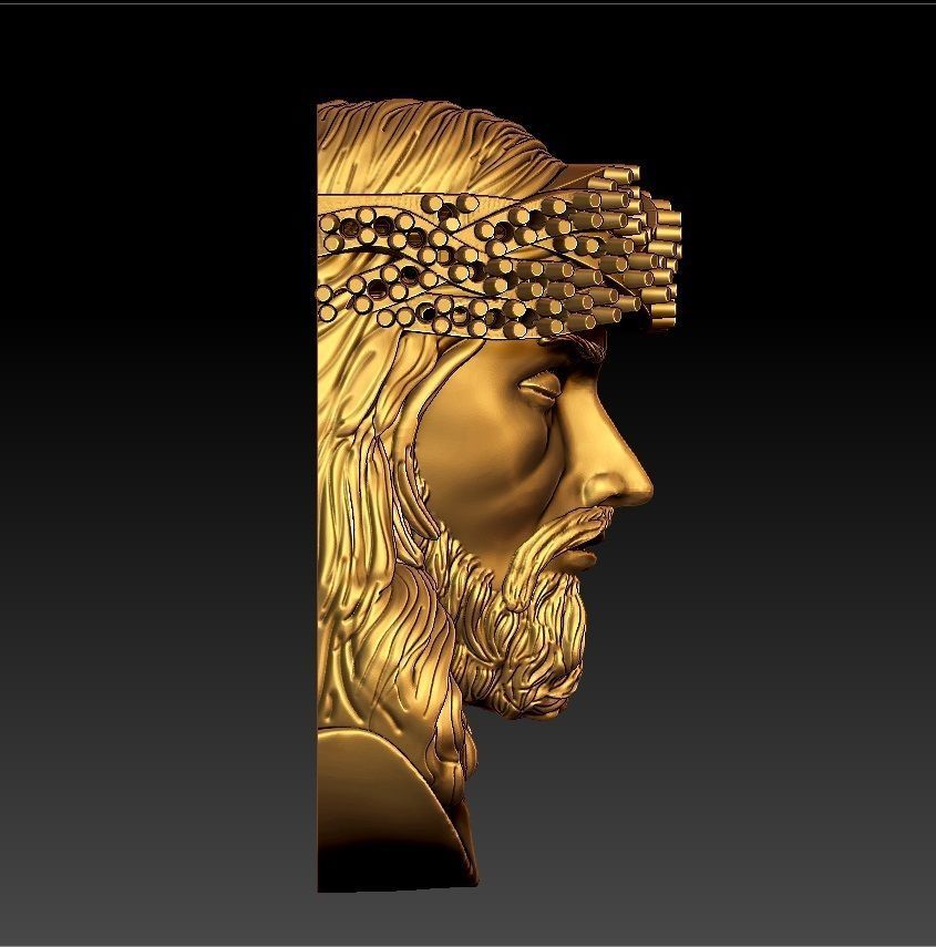 JESUS PENDENT DIAMOND 3D print model_3