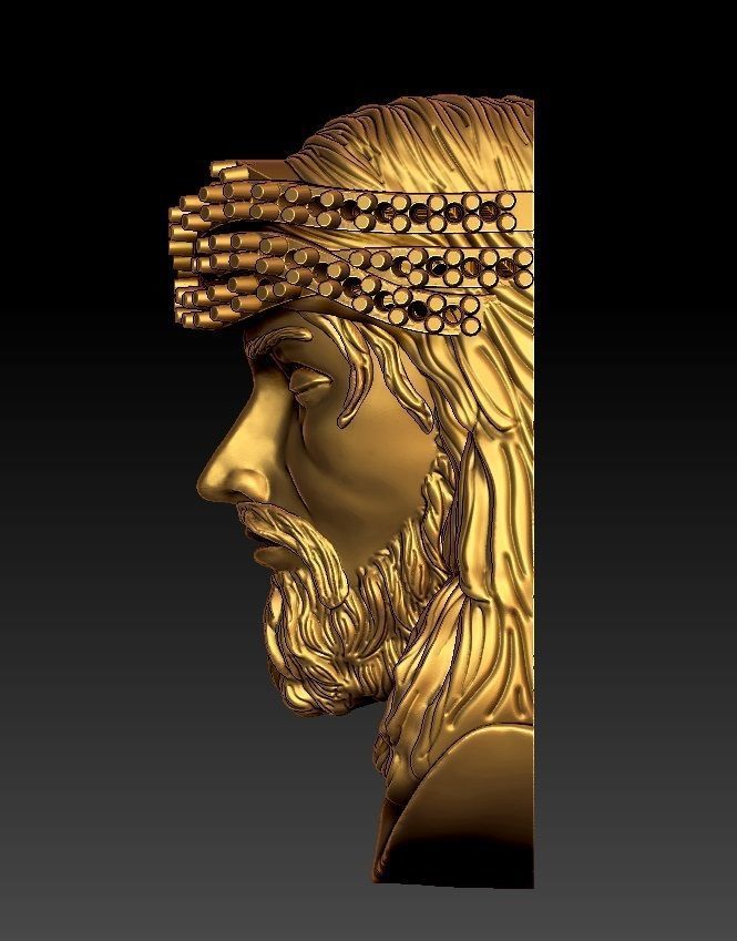 JESUS PENDENT DIAMOND 3D print model_1
