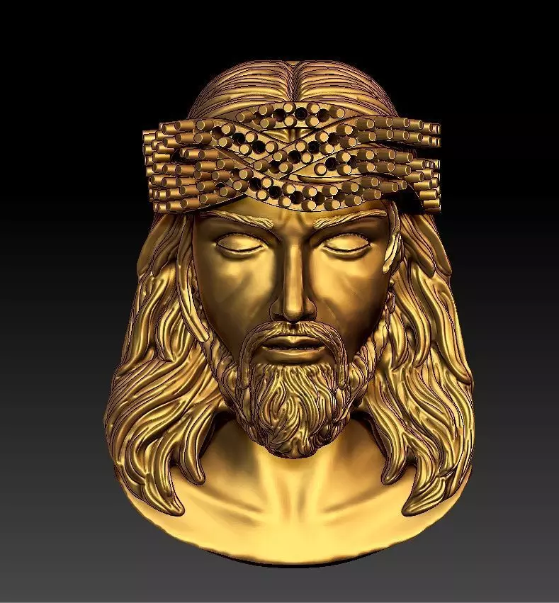 JESUS PENDENT DIAMOND 3D print model_0