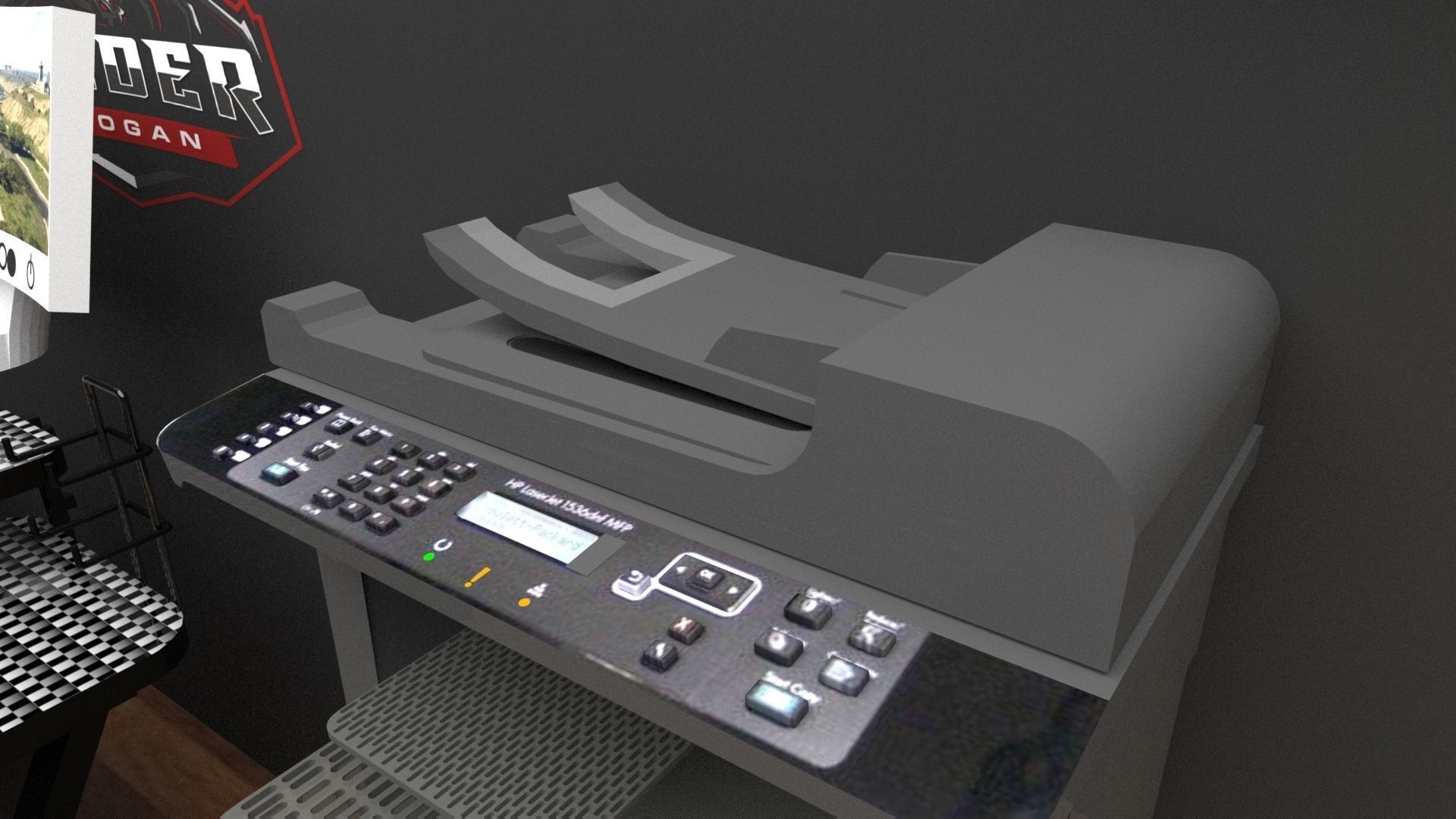 Computer Room 3D model_2