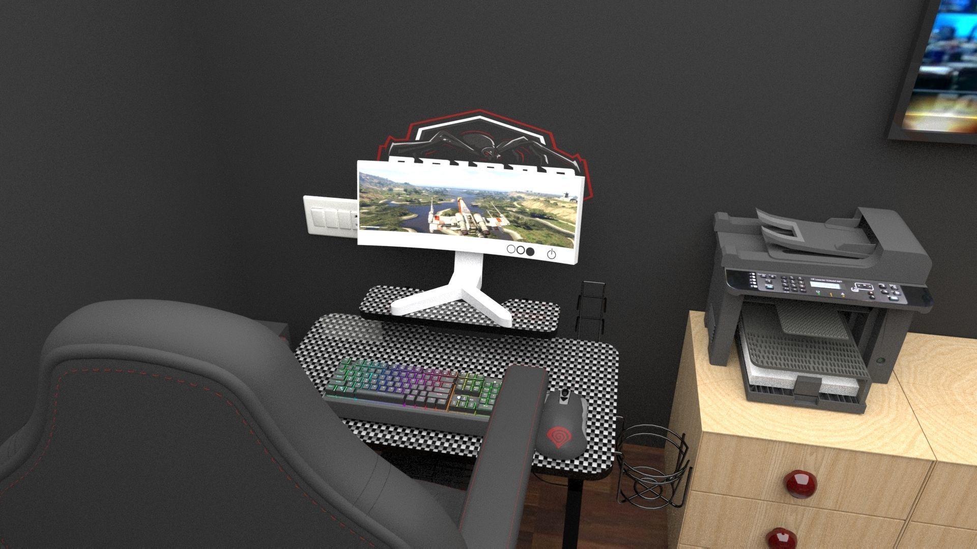 Computer Room 3D model_5