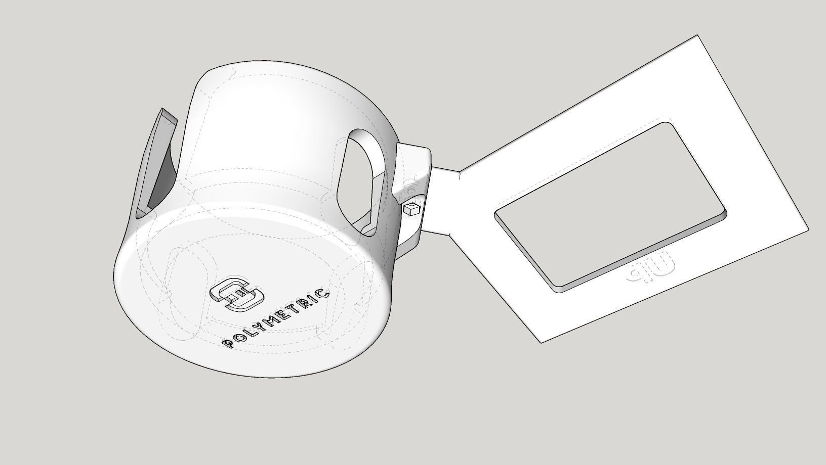 Dash-mounted Cupholder for Citroen C5 2008-2017 LHD and RHD 3D print model_3