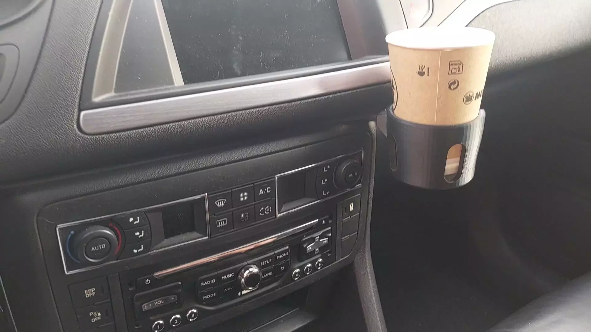 Dash-mounted Cupholder for Citroen C5 2008-2017 LHD and RHD 3D print model_0