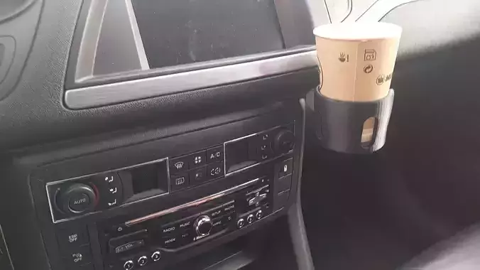 Dash-mounted Cupholder for Citroen C5 2008-2017 LHD and RHD 3D print model