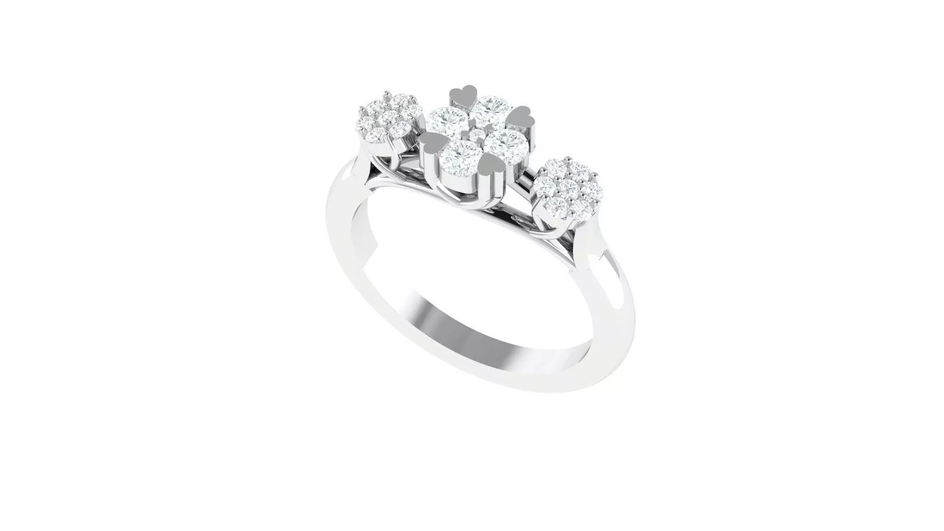 Heart Prong Ring Light 3D print model
