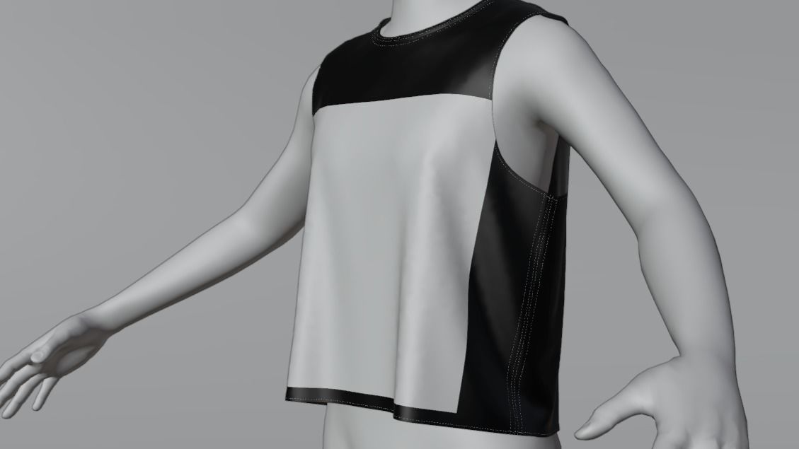 Tank Top Free 3D model_4
