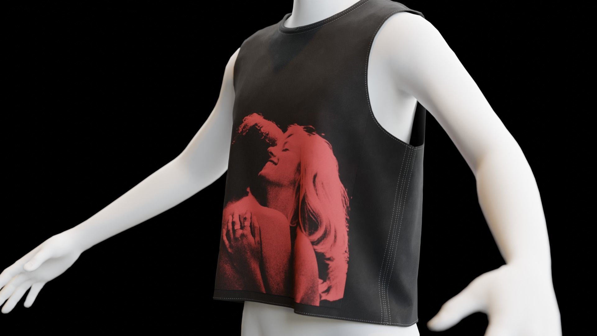 Tank Top Free 3D model_3