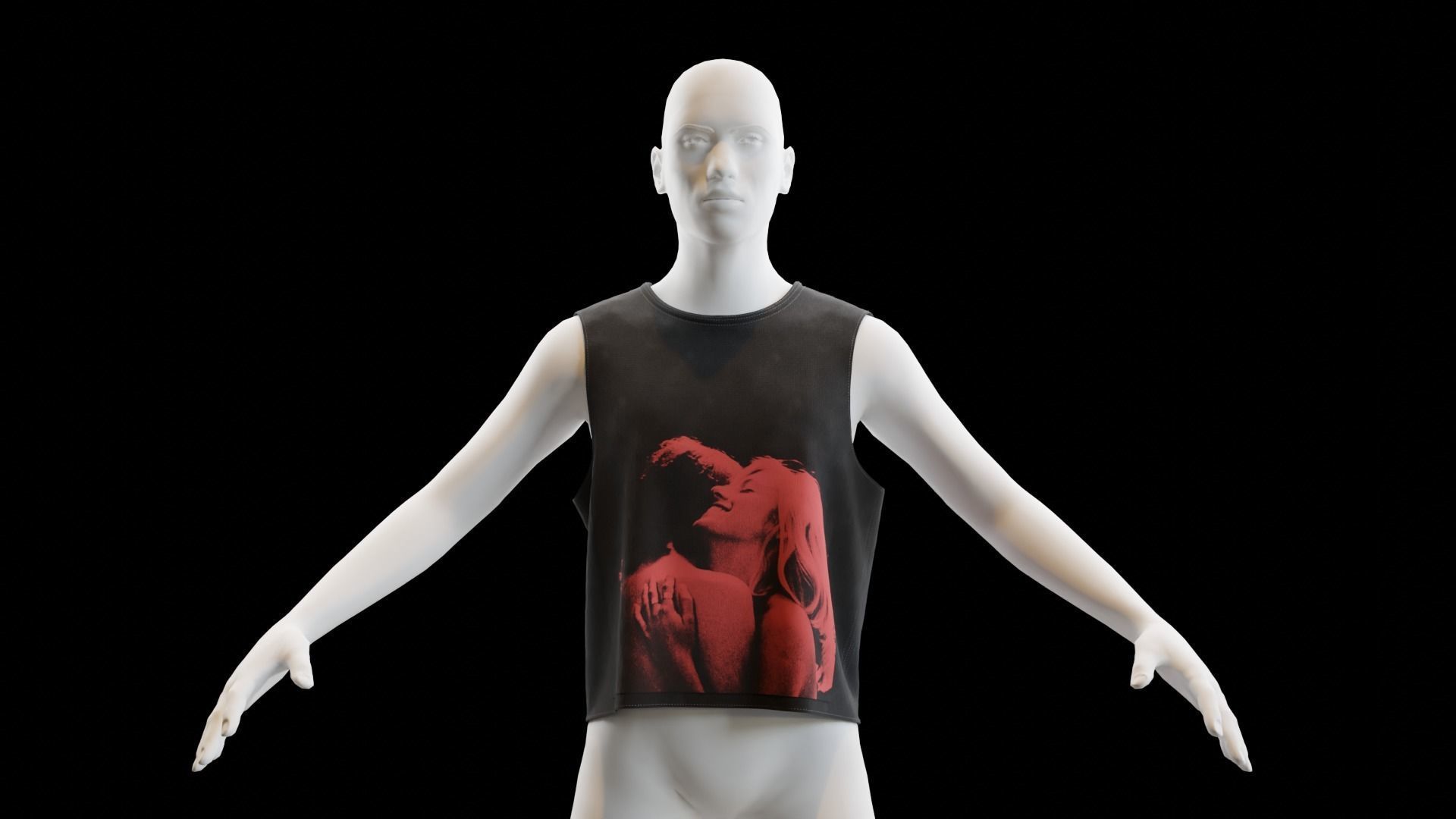 Tank Top Free 3D model_1