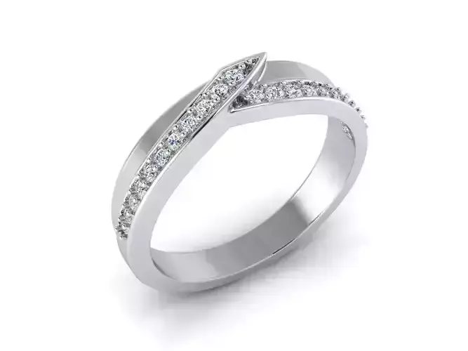 Diamond Jewelry Ring 3D print model