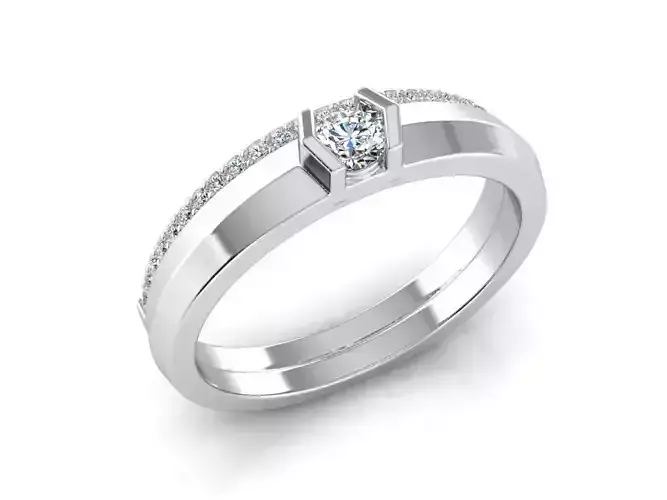 Diamond Jewelry Ring 3D print model