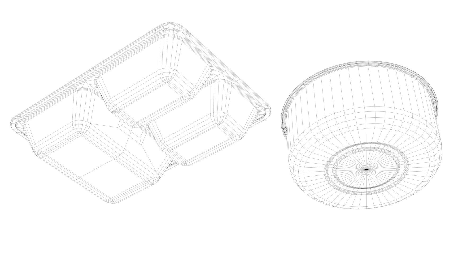 Tableware Collection 1 metal container with two compartments 3D model_13