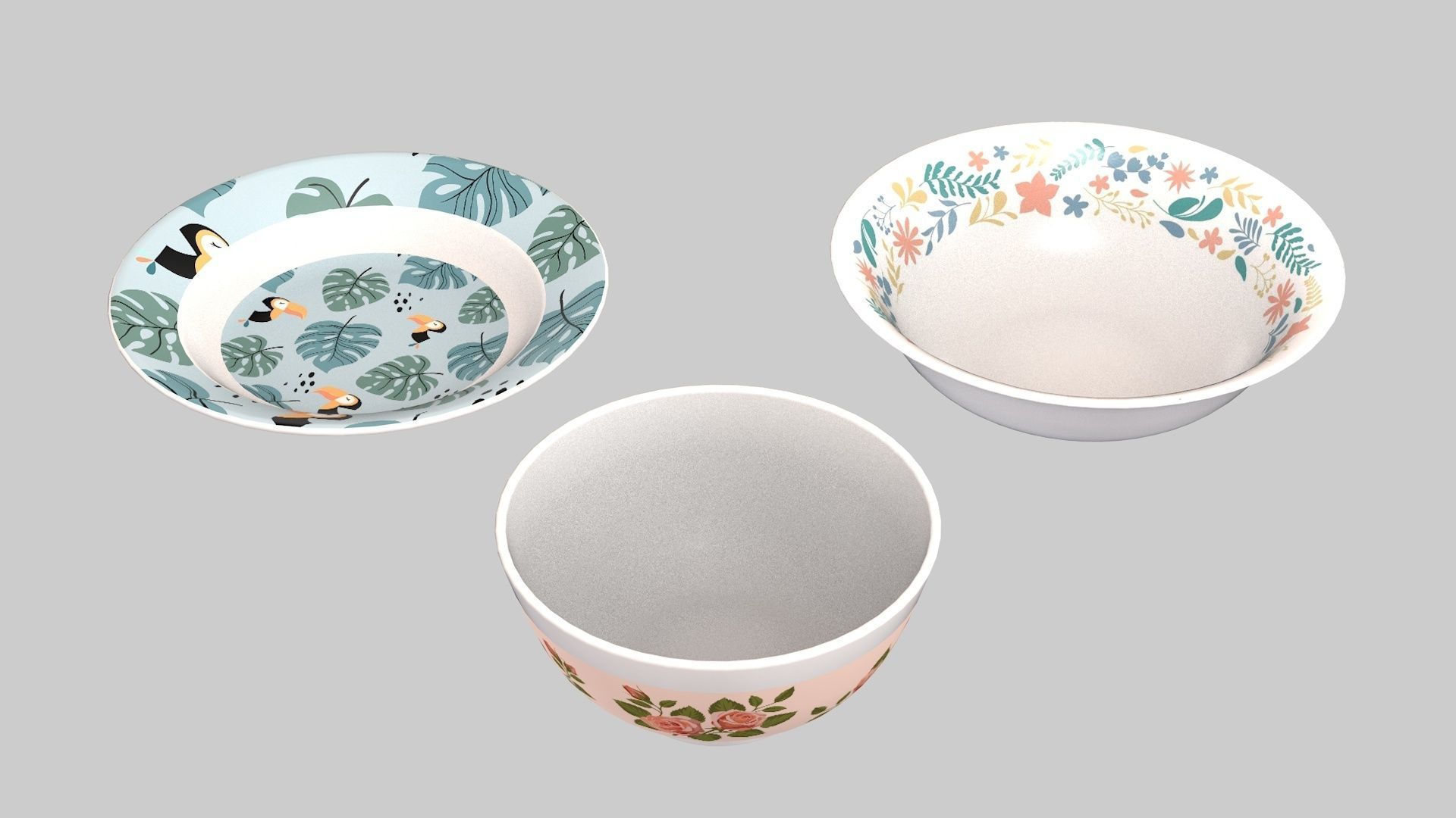 Tableware Collection 1 metal container with two compartments 3D model_4