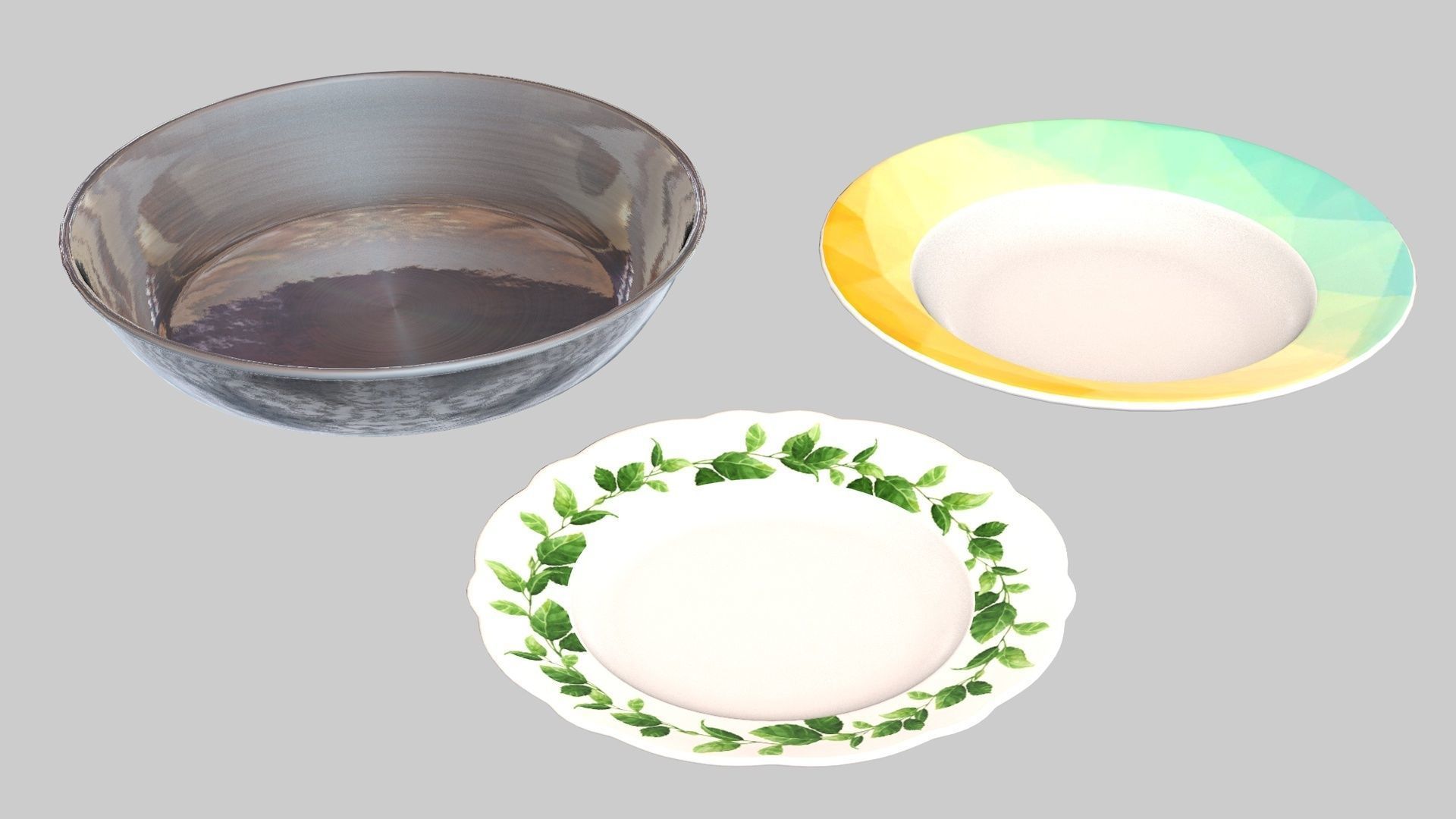 Tableware Collection 1 metal container with two compartments 3D model_14