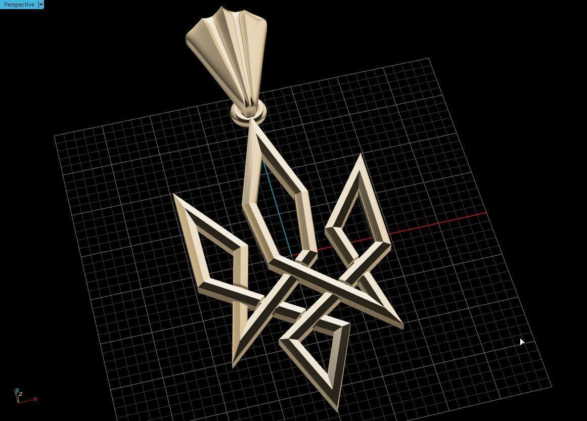 Ukrainian Trident 3D print model_11