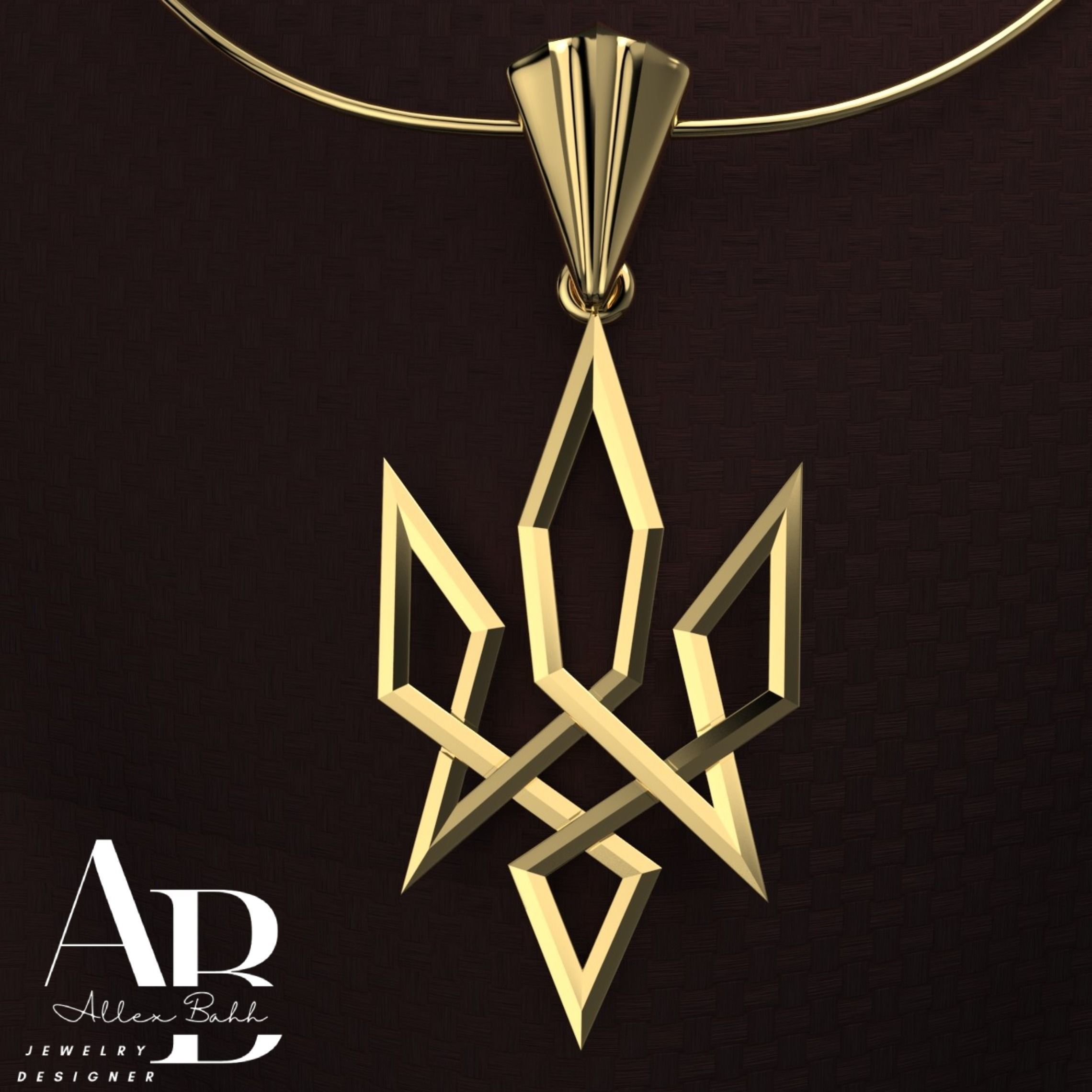 Ukrainian Trident 3D print model_1