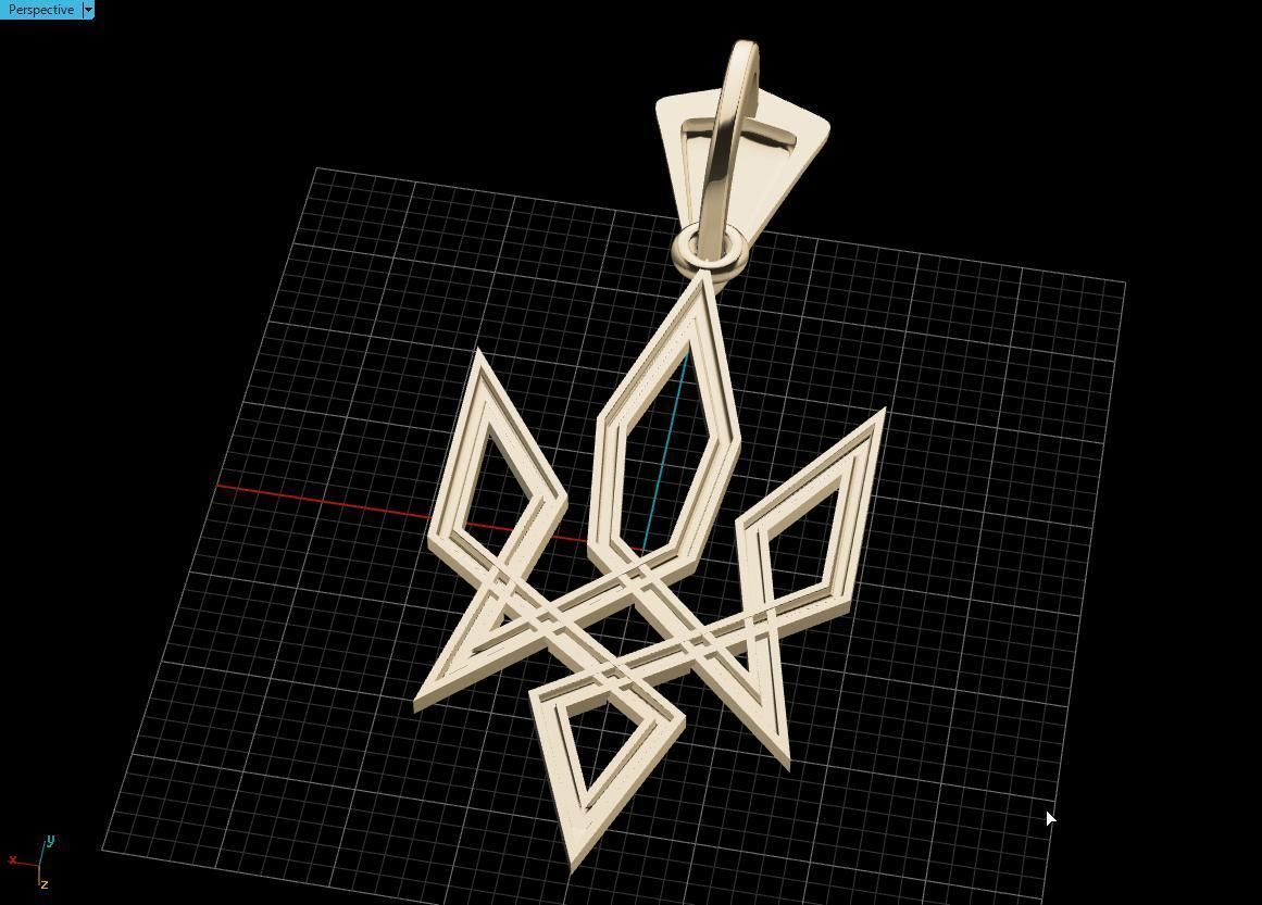 Ukrainian Trident 3D print model_17