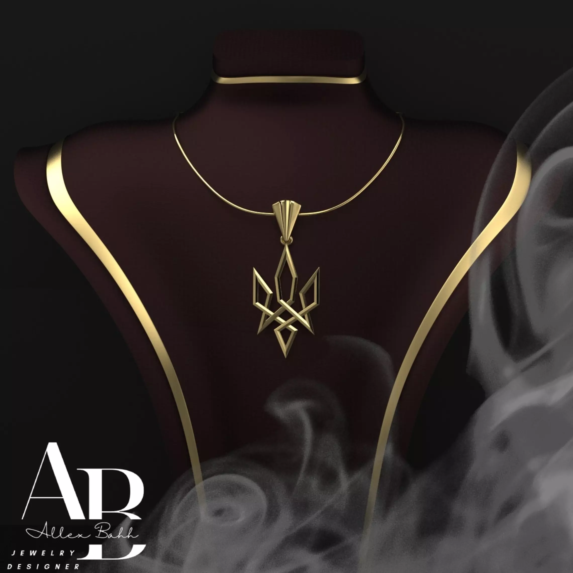 Ukrainian Trident 3D print model_0