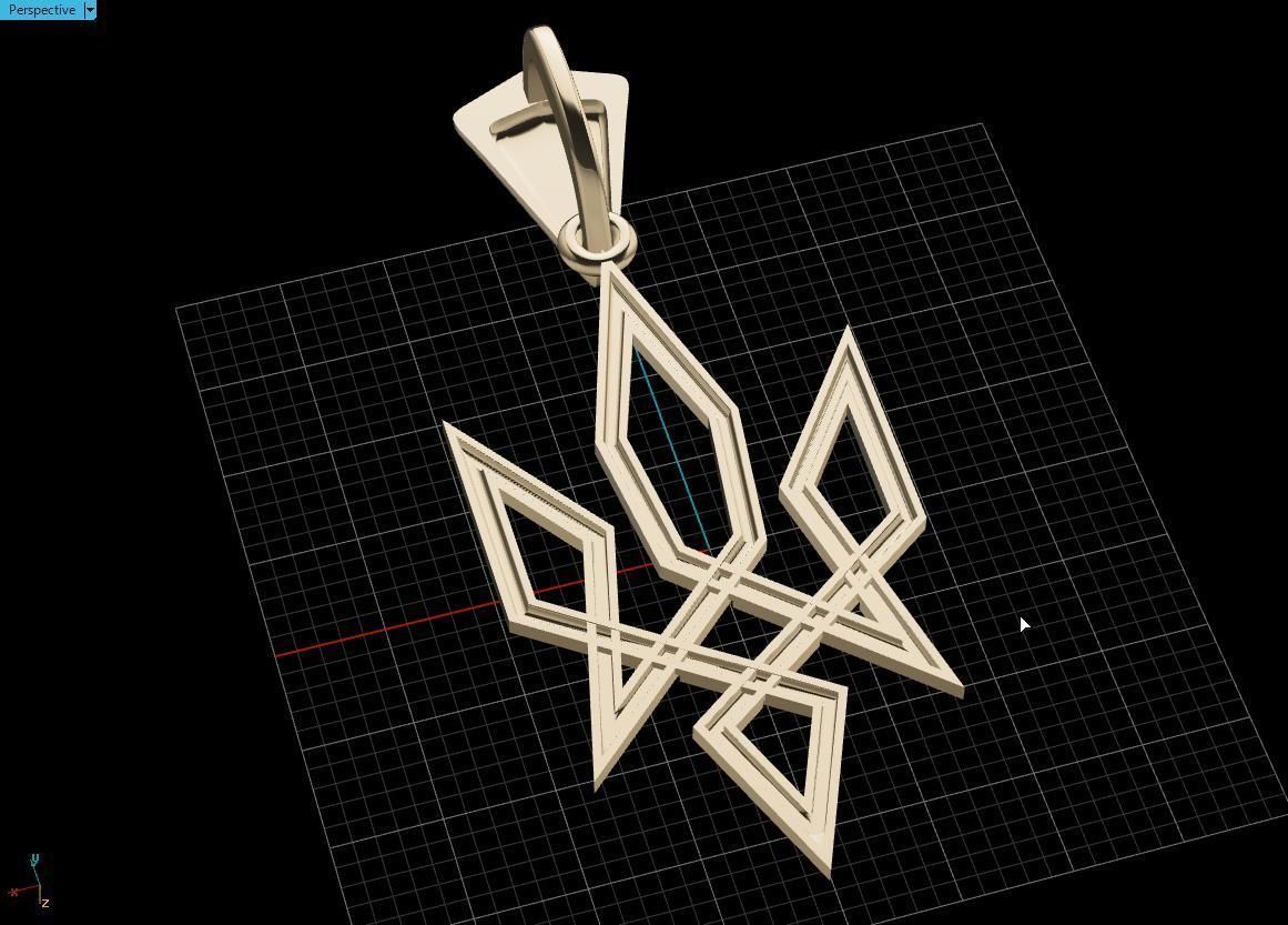 Ukrainian Trident 3D print model_12