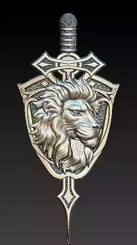 lion and sword pendant 