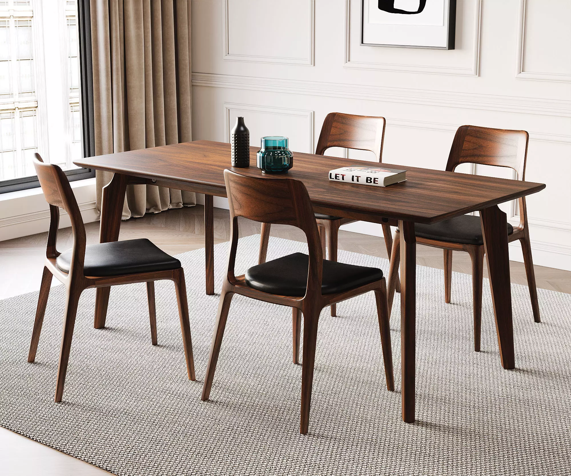 Dining Room Interior  ID404 3D model_0