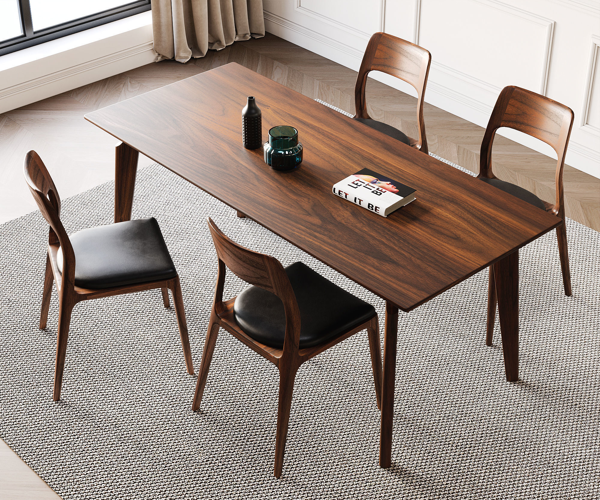 Dining Room Interior  ID404 3D model_1