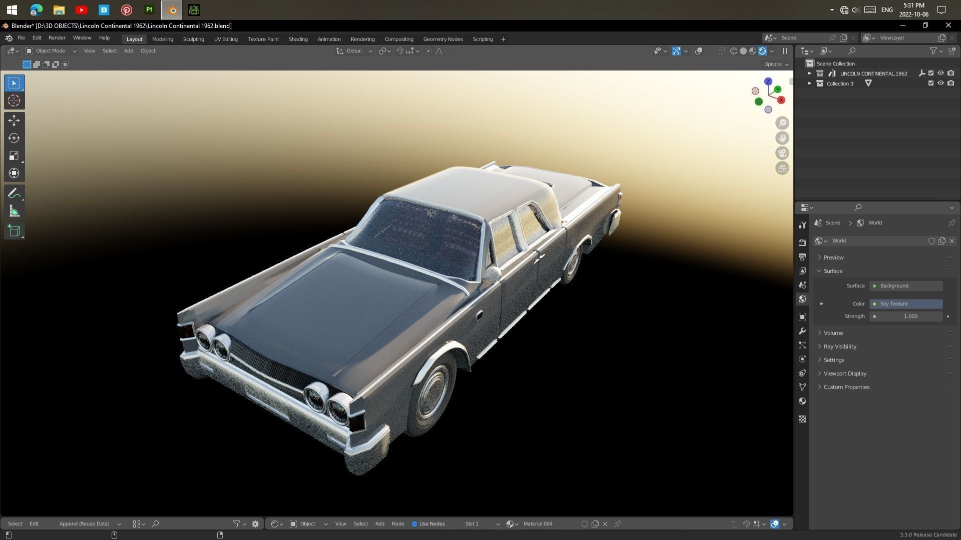Lincoln Continental 1962 3D model_5